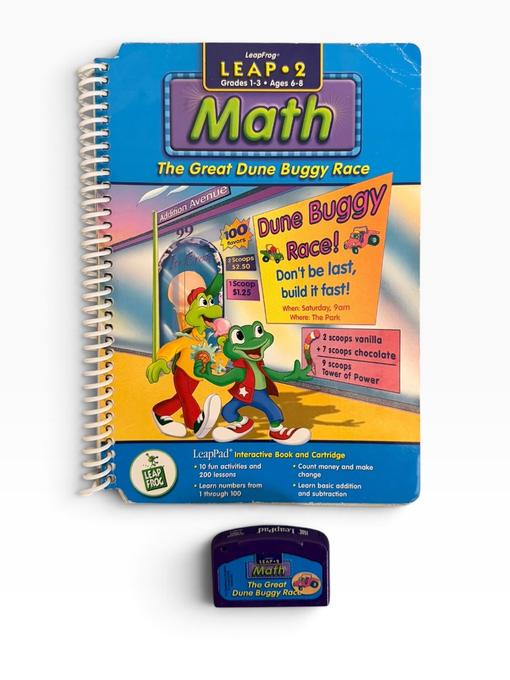 LeapFrog Leap 2 Math: The Great Dune Buggy Race Book & Cartridge Set
